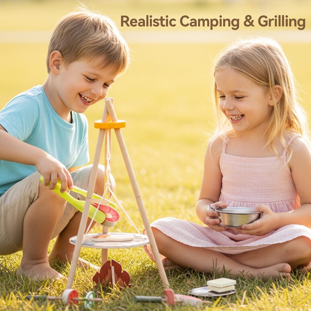 ชุดของเล่นทำอาหารมอนเตสซอรี่ ข - Camping Cooking Set For 4 บทวิจารณ์และราคา