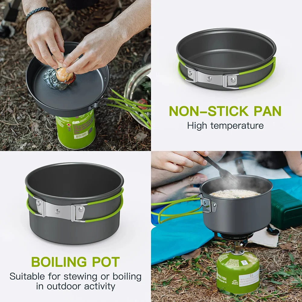 ชุดอุปกรณ์ทำอาหารสำหรับตั้งแคม - Camping Cooking Materials บทวิจารณ์และราคา