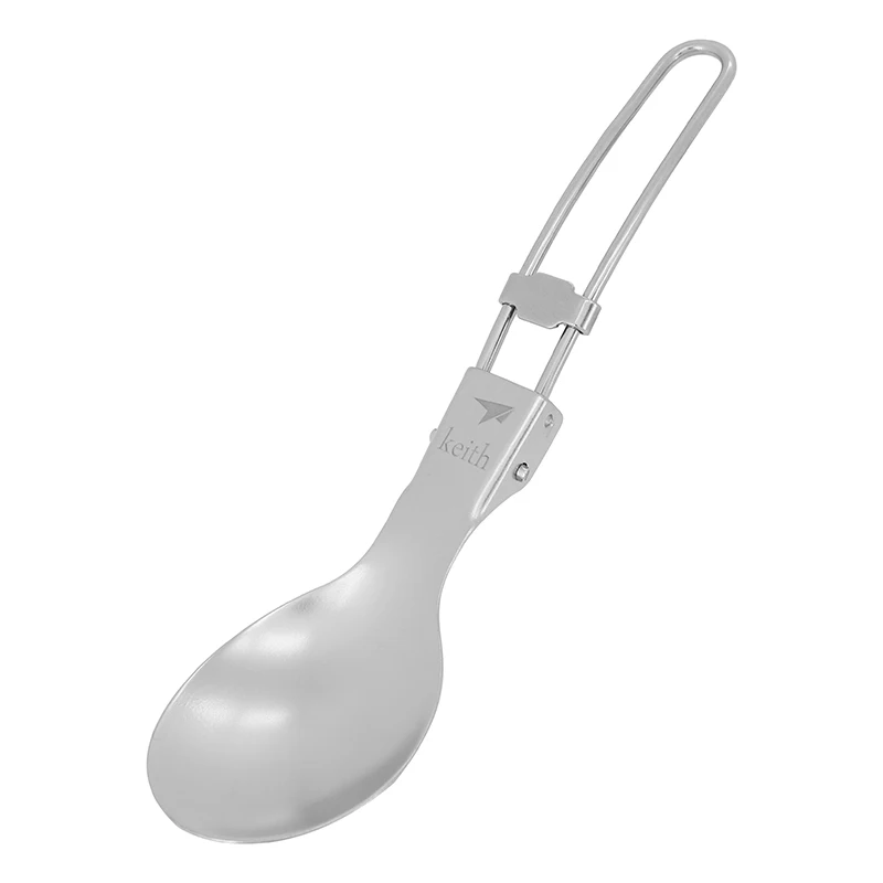 Keith กลางแจ้งไทเทเนียมพับช้อน - Camp Spork Set บทวิจารณ์และราคา