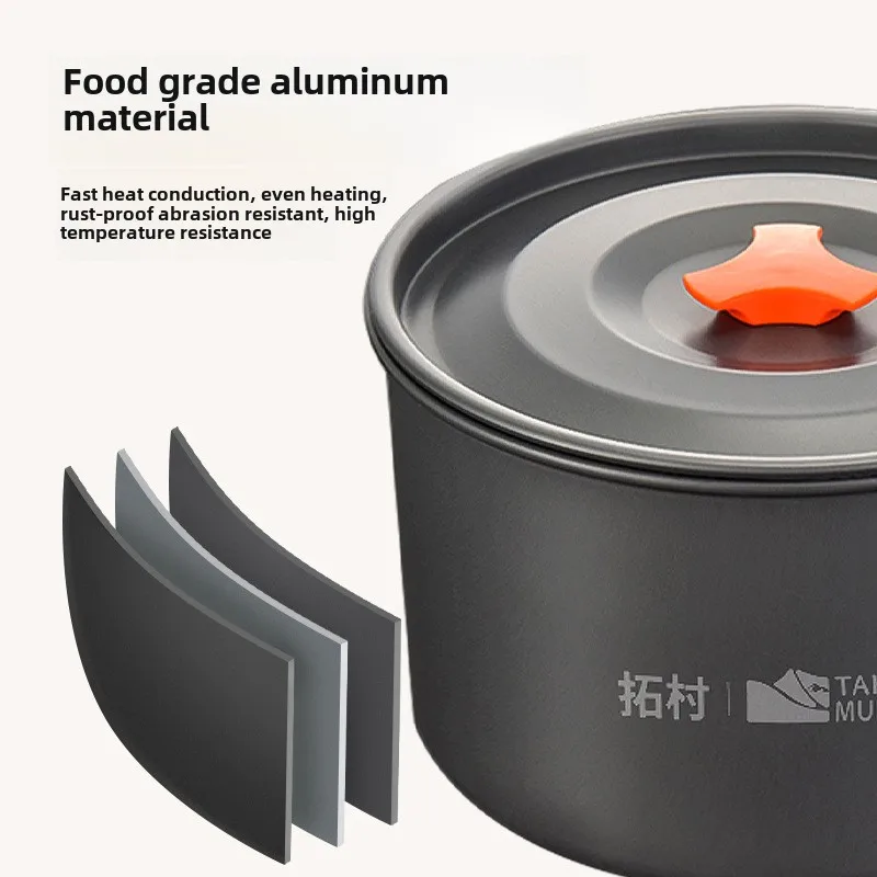 ชุดเครื่องครัวสำหรับตั้งแคมป์  - Camping Cooking Set With Kettle บทวิจารณ์และราคา