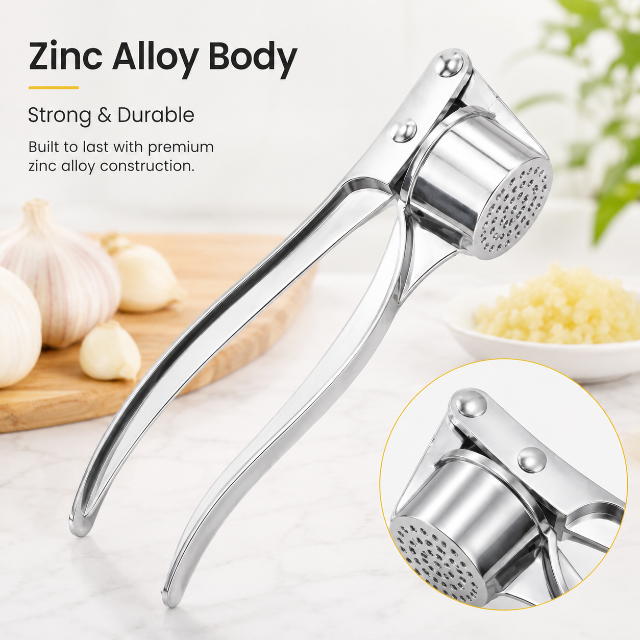 เครื่องบดกระเทียมแบบพกพา ทำจาก - Camping Cooking Food บทวิจารณ์และราคา