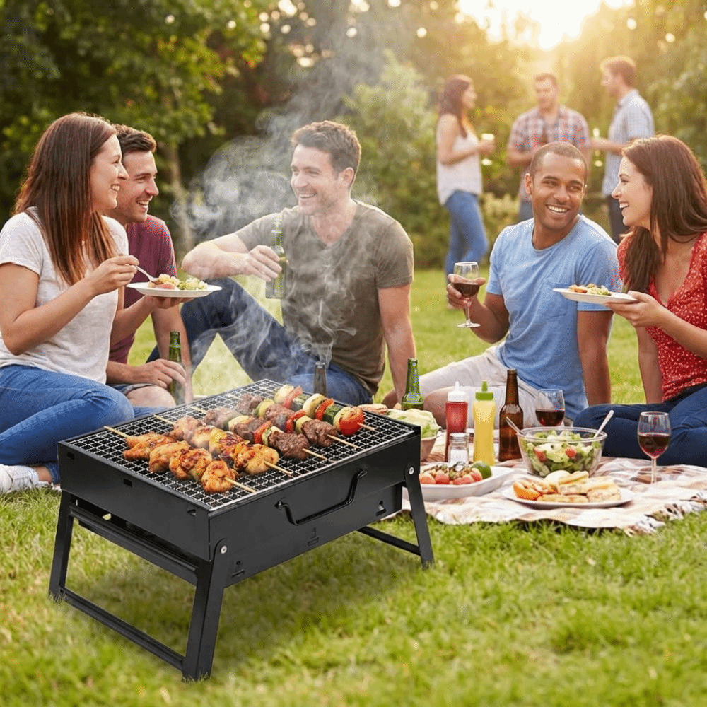 เตาบาร์บีคิวแบบพกพา หนา ทนทาน  - Camping Cooking Easy บทวิจารณ์และราคา