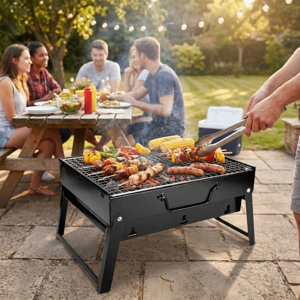 เตาบาร์บีคิวแบบพกพา หนา ทนทาน  - Camping Cooking Easy บทวิจารณ์และราคา