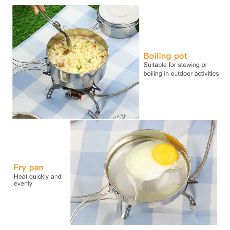 【ขายใหญ่】ชุดเครื่องครัวแคมป์ปิ - Camping Cooking Set For 4 บทวิจารณ์และราคา