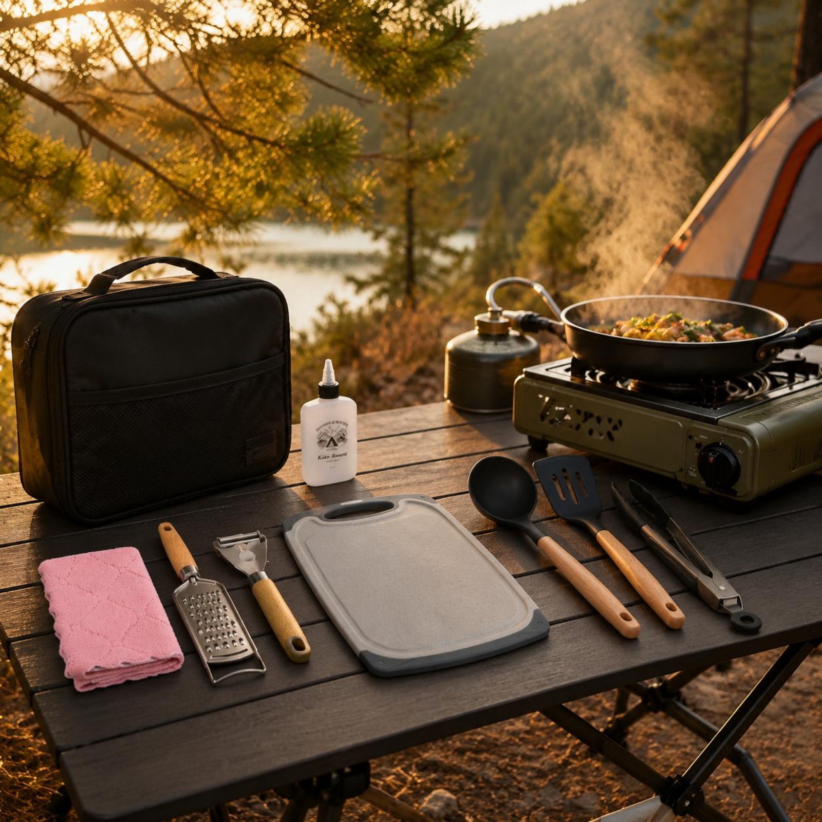 ชุดเครื่องครัวแคมป์ปิ้งแบบพกพา - Camping Cooking Easy บทวิจารณ์และราคา