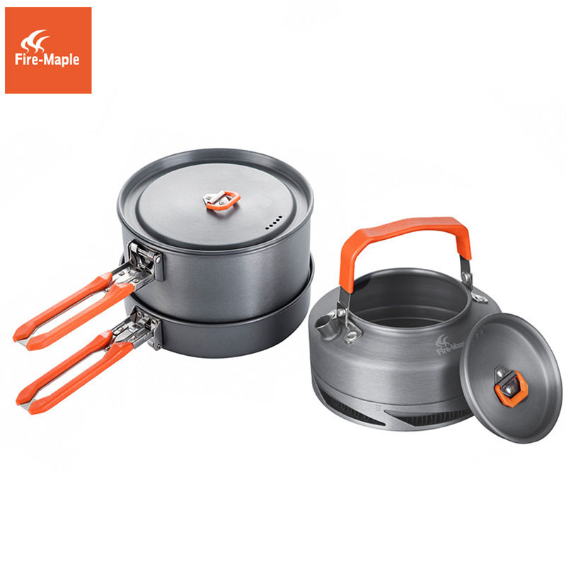 Fire Maple Camping เครื่องครัว - Camping Cooking Set With Kettle บทวิจารณ์และราคา