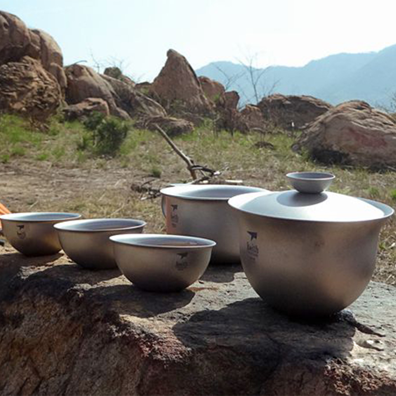 Keith Titanium Kung Fu ชุดชาแบ - Camping Cooking Set With Kettle บทวิจารณ์และราคา