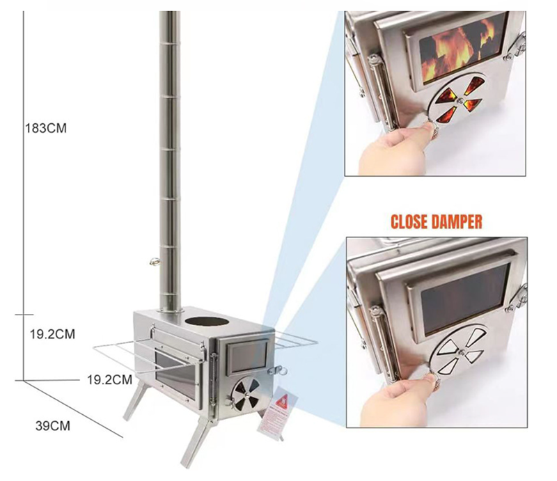 เตาบาร์บีคิวสแตนเลสแบบพกพา, เต - Camping Cooking Ovens บทวิจารณ์และราคา