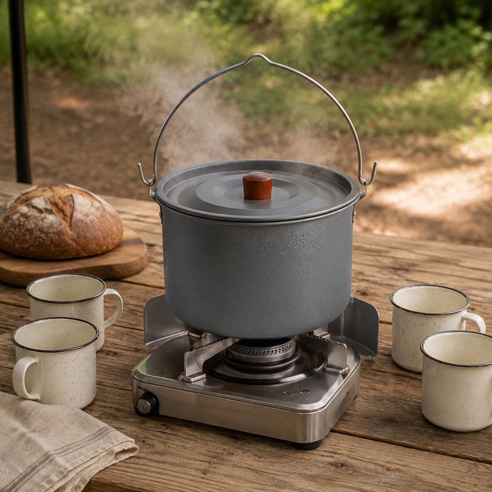 หม้อปรุงอาหารแคมป์ไฟอะลูมิเนีย - Camping Cooking Easy บทวิจารณ์และราคา