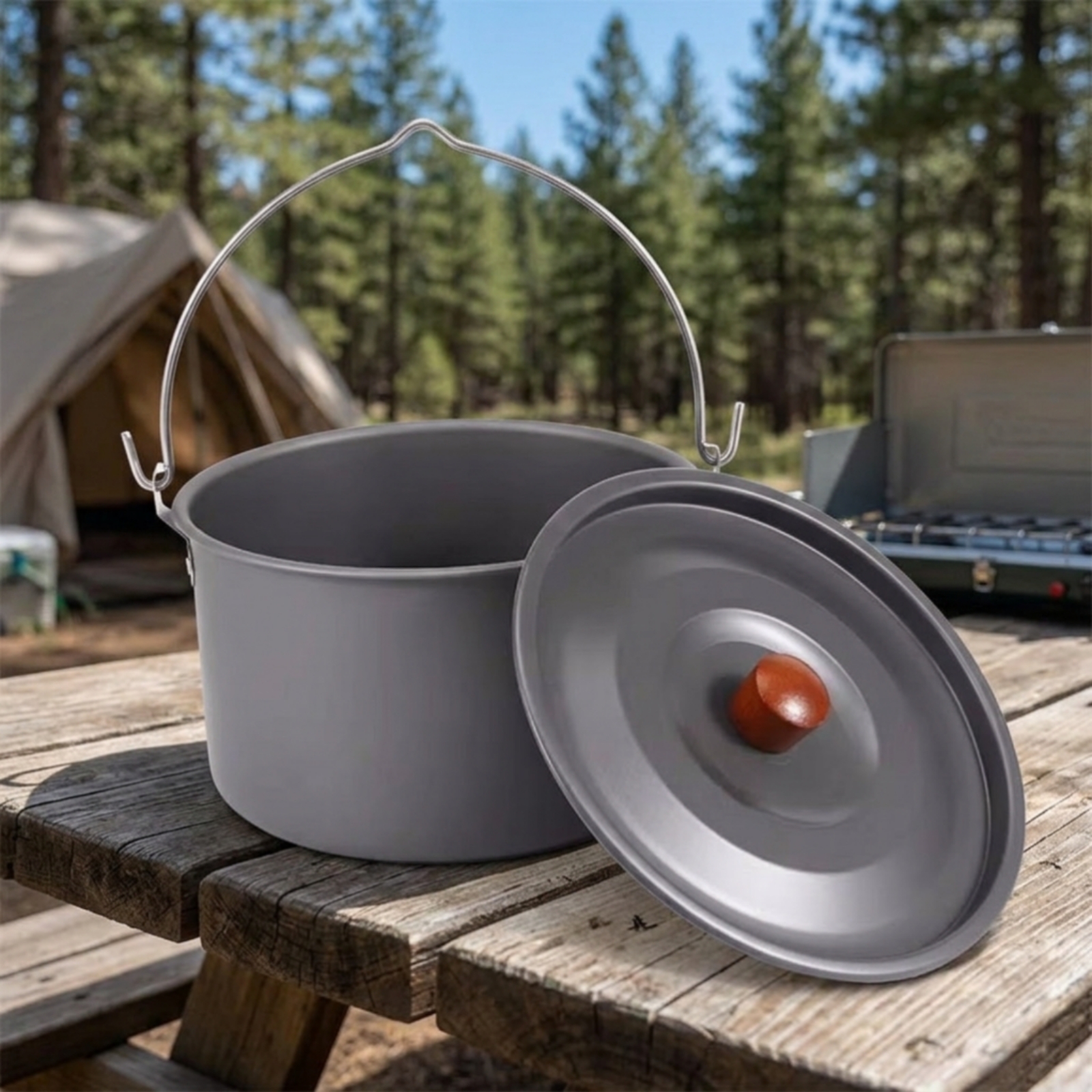 หม้อปรุงอาหารแคมป์ไฟอะลูมิเนีย - Camping Cooking Easy บทวิจารณ์และราคา