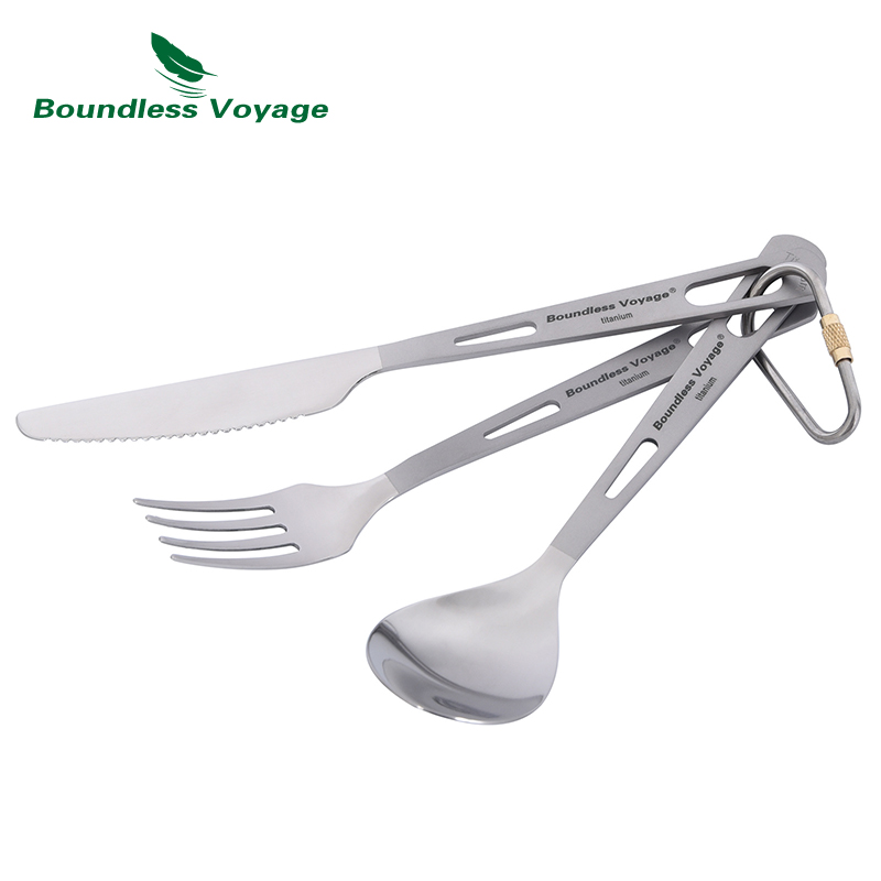 Boundless Voyage กลางแจ้งไทเทเ - Camp Spork Set บทวิจารณ์และราคา