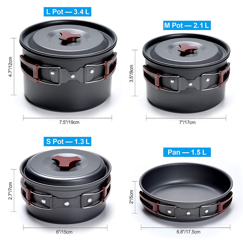 ชุดเครื่องครัวตั้งแคมป์กลางแจ้ - Camping Cooking Full Set บทวิจารณ์และราคา