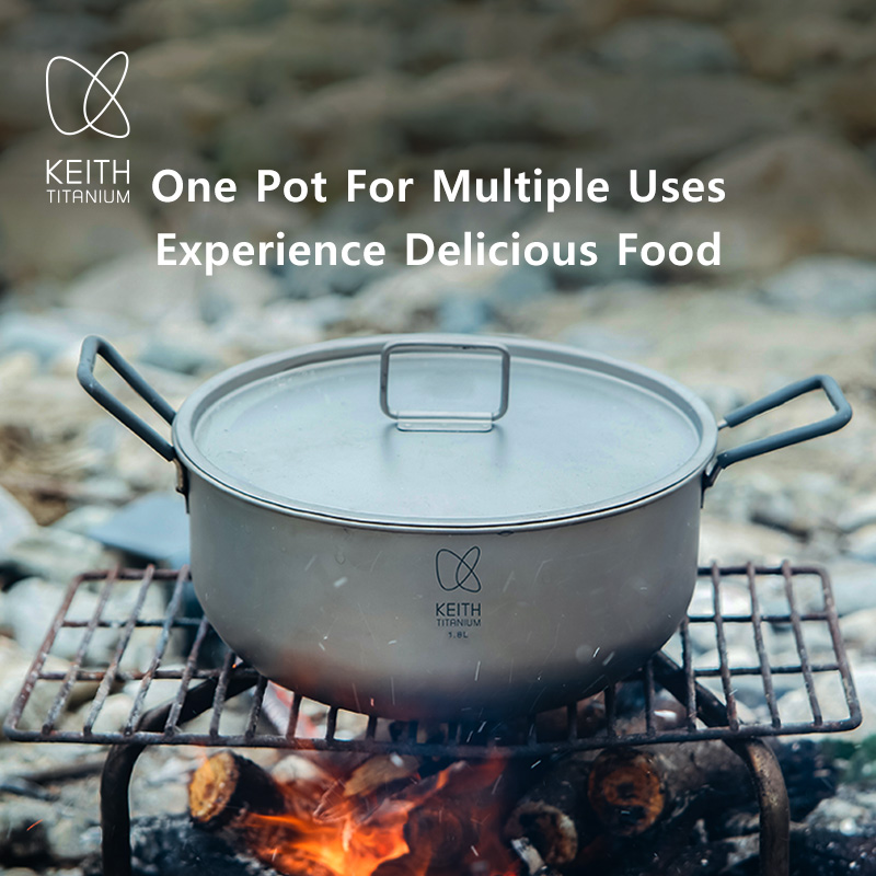 KEITH 1.8L หม้อทำอาหารไทเทเนีย - Camping Cooking Bag บทวิจารณ์และราคา