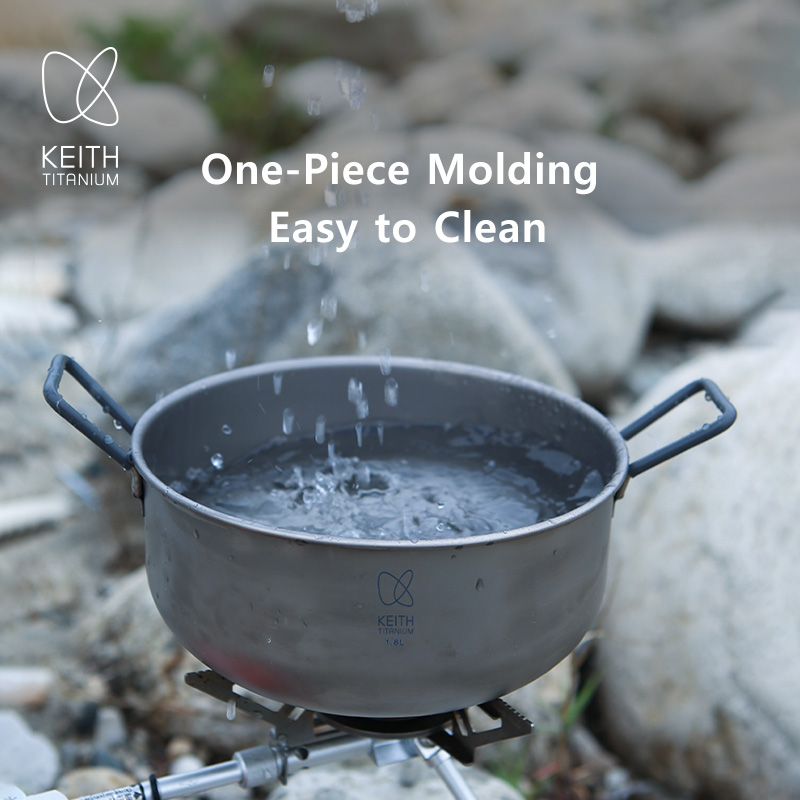 KEITH 1.8L หม้อทำอาหารไทเทเนีย - Camping Cooking Bag บทวิจารณ์และราคา