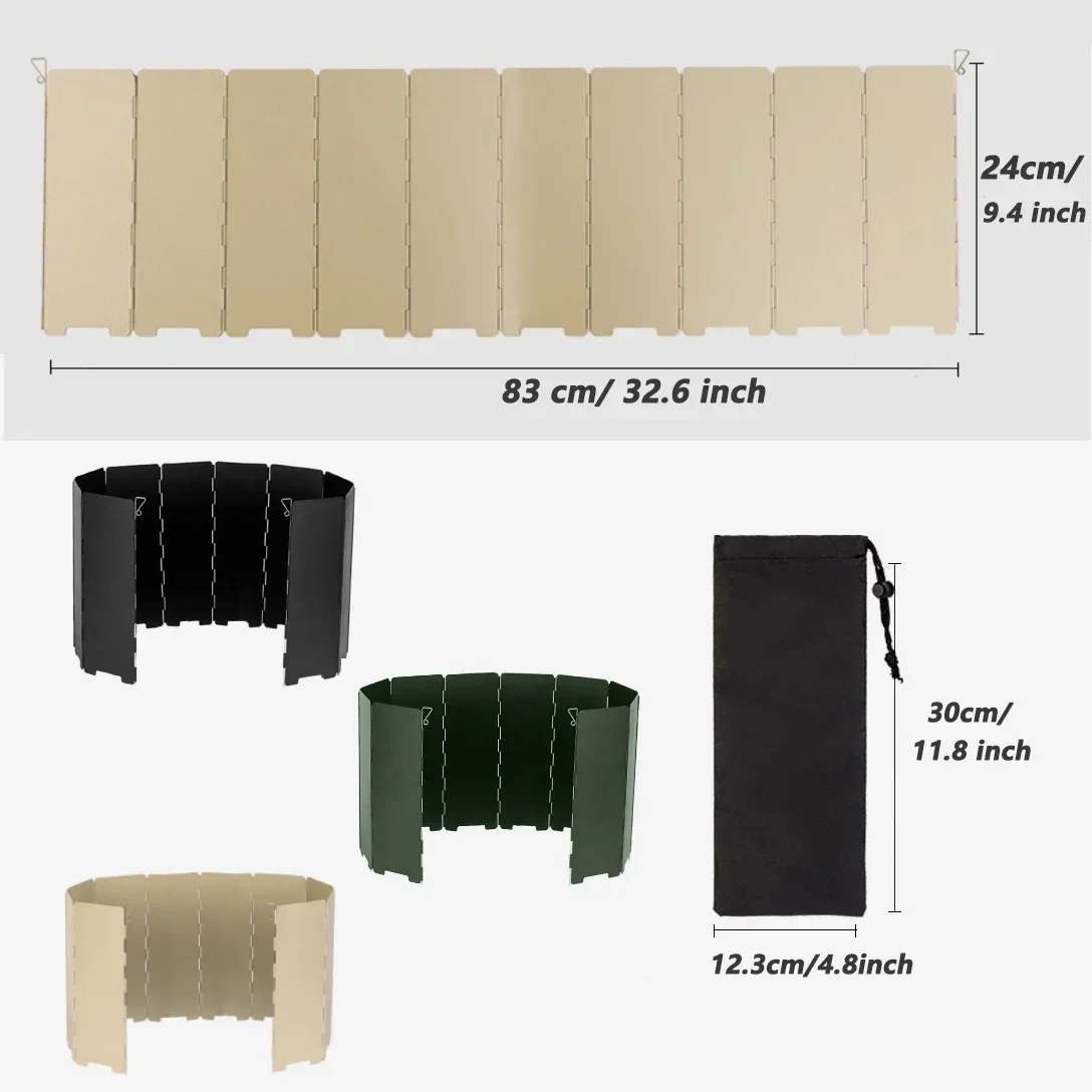แผ่นบังลมสำหรับตั้งแคมป์แบบพกพ - Camping Cooking Materials บทวิจารณ์และราคา