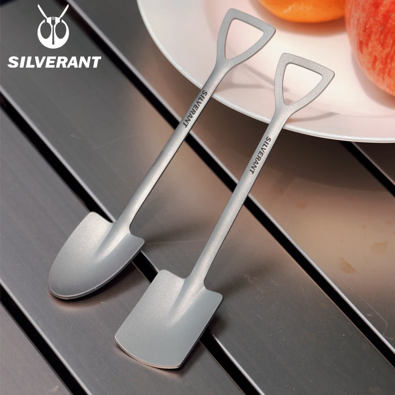 EDC ไทเทเนียมแบบพกพาพลั่วช้อนซ - Camping Cooking Food บทวิจารณ์และราคา