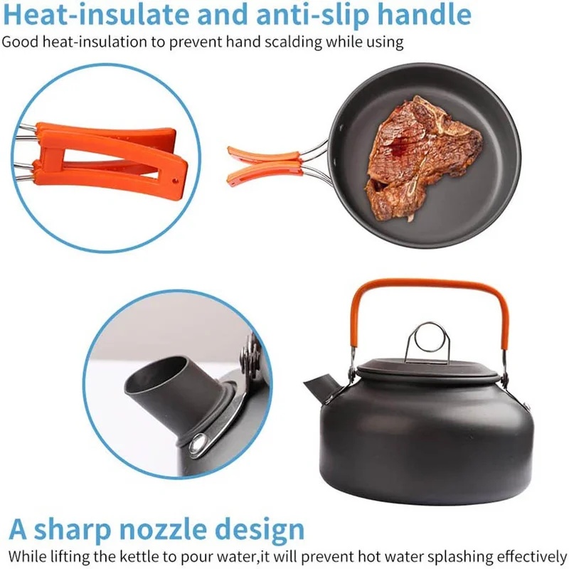 ชุดอุปกรณ์ทำอาหารสำหรับตั้งแคม - Camping Cooking Full Set บทวิจารณ์และราคา