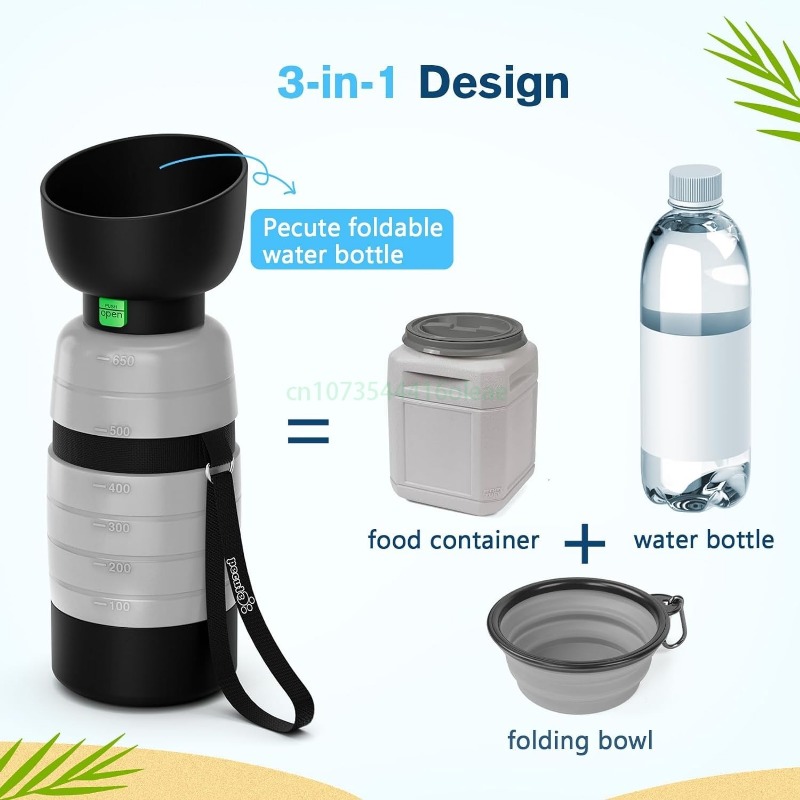 ขวดน้ำสุนัขขนาด 650 มล. พร้อมภ - Camping Cooking Food บทวิจารณ์และราคา