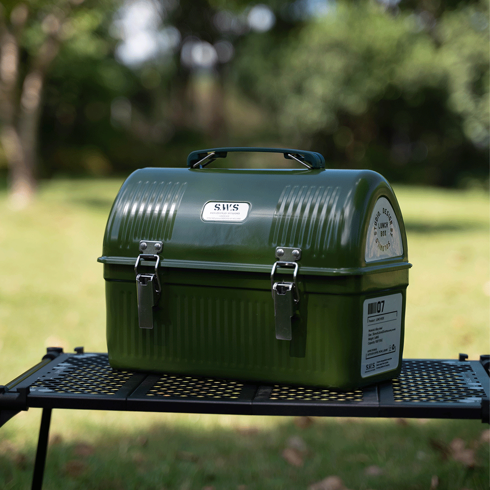 กล่องอาหารกลางวันโลหะวินเทจขนา - Camping Cooking Food บทวิจารณ์และราคา