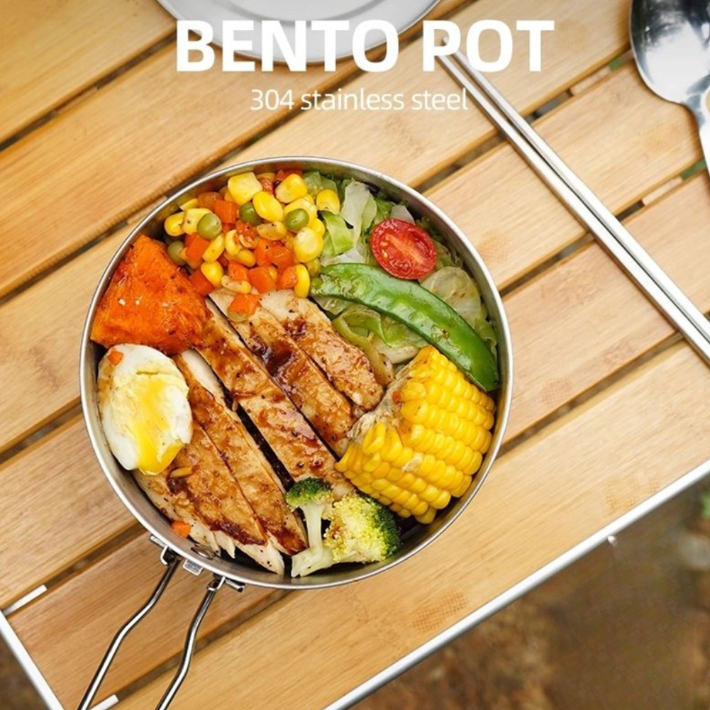 หม้อสแตนเลสสำหรับใช้งานกลางแจ้ - Camping Cooking Materials บทวิจารณ์และราคา